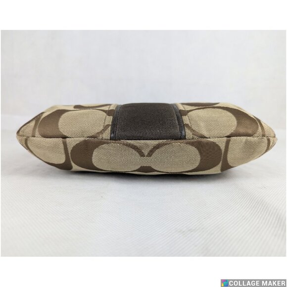 COACH F21905 SIGNATURE STRIPE DUFFLE SIGNATURE FABRIC Dark Brown - Picture 9 of 15